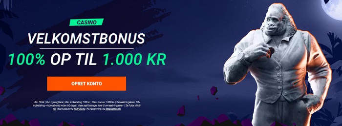 Betinia Casino Bonus -  100% op til 1000 kr 