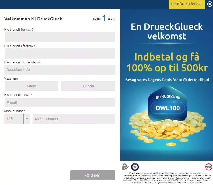 DrueckGlueck Casino Login