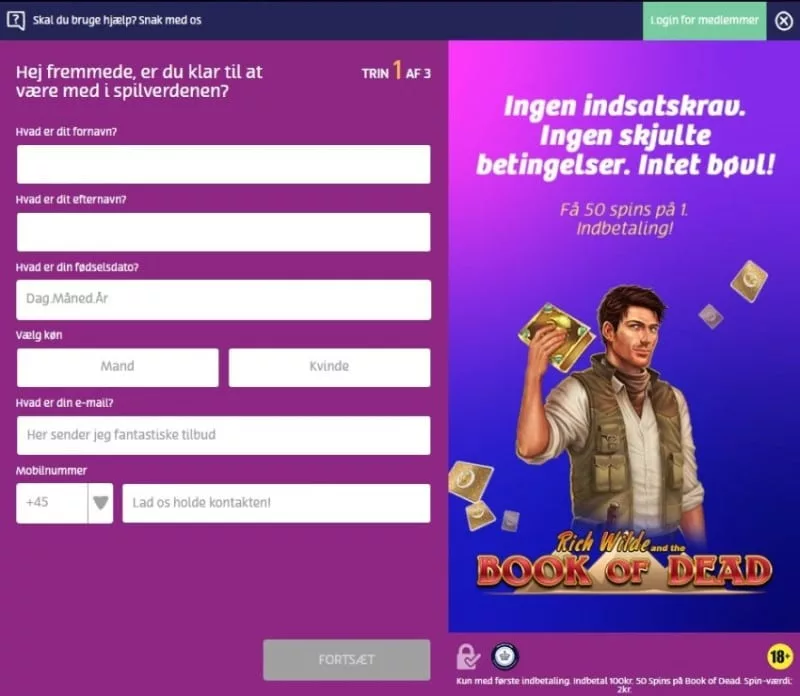 PlayOJO login