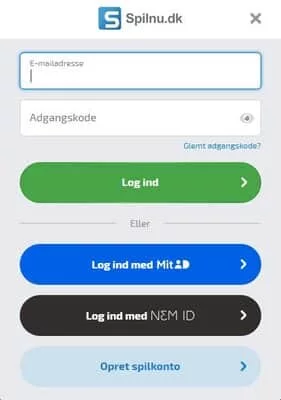 Spilnu.dk registration