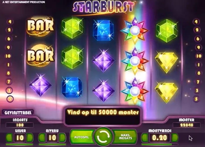 Starburst Casino Spilleautomaten