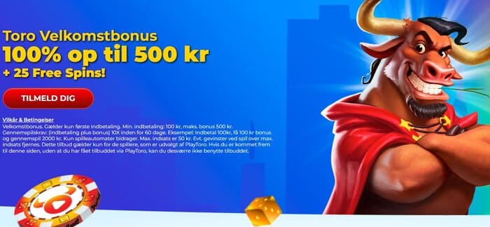 PlayToro Casino bonus