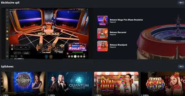 Betano live casino