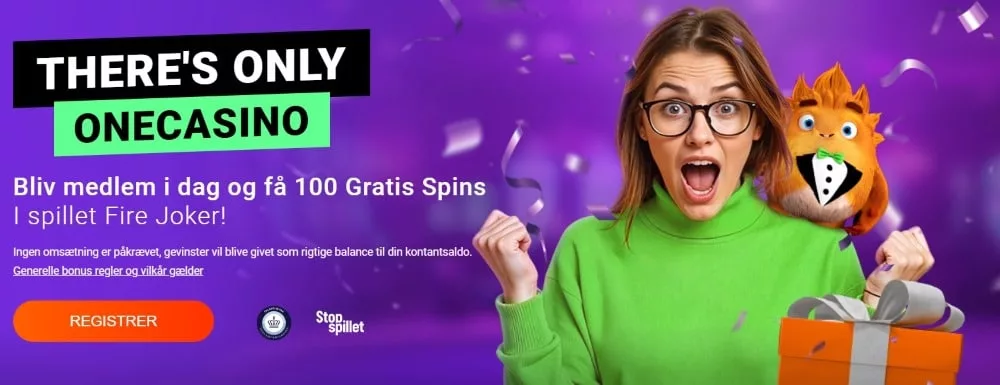 One Casino 100 bonus spins