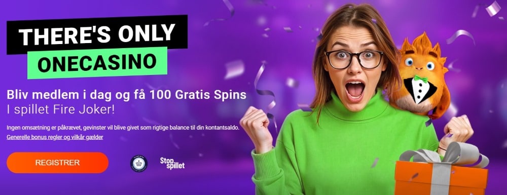One Casino 100 bonus spins